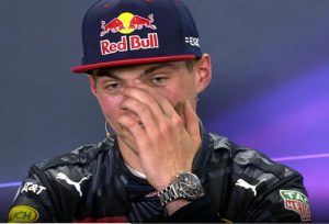 De neus van Max Verstappen